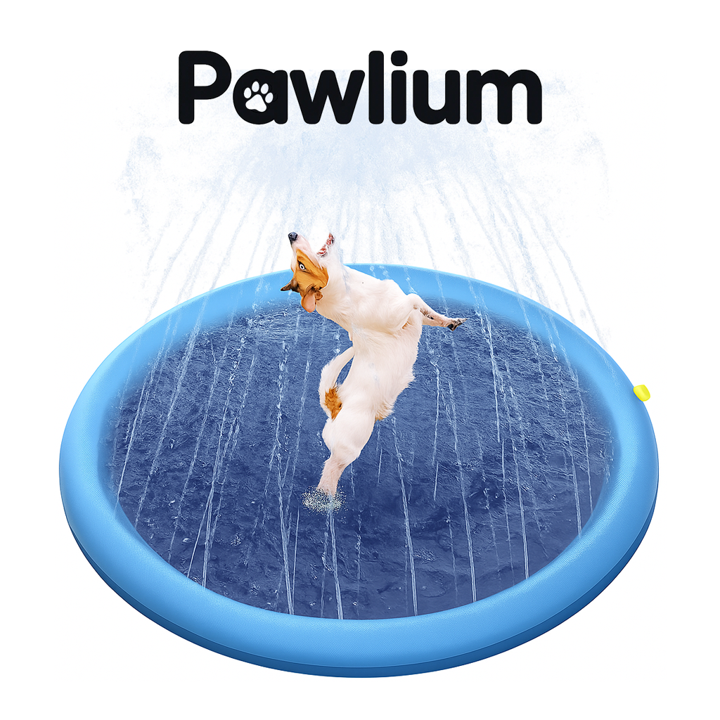 Dog Splash Pad – Inflatable Pet Pool & Sprinkler Mat for Summer Outdoor Play & Cooling